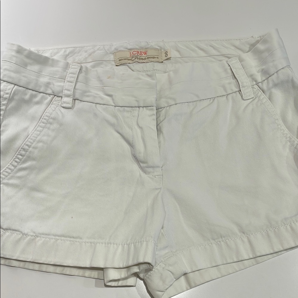 J. Crew chino Women's White Shorts